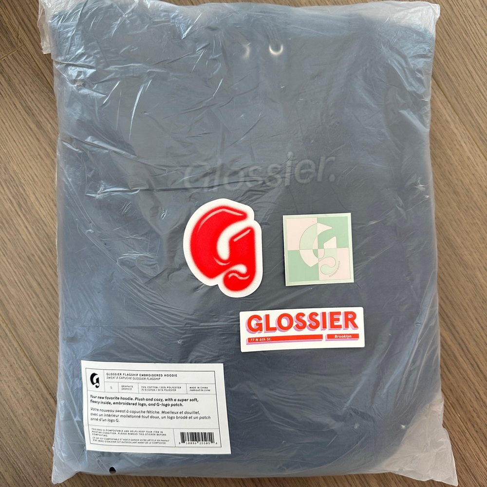 Glossier NYC Flagship Exclusive Embroidered Hoodie